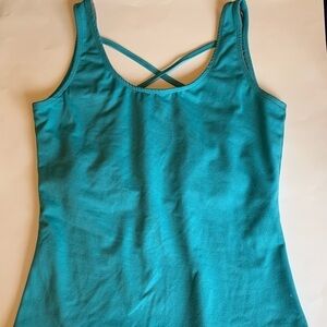 Yoga workout exercise top criss cross straps activewear